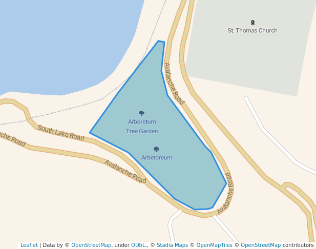 walking in Arboretum Tree Garden map in Ooty