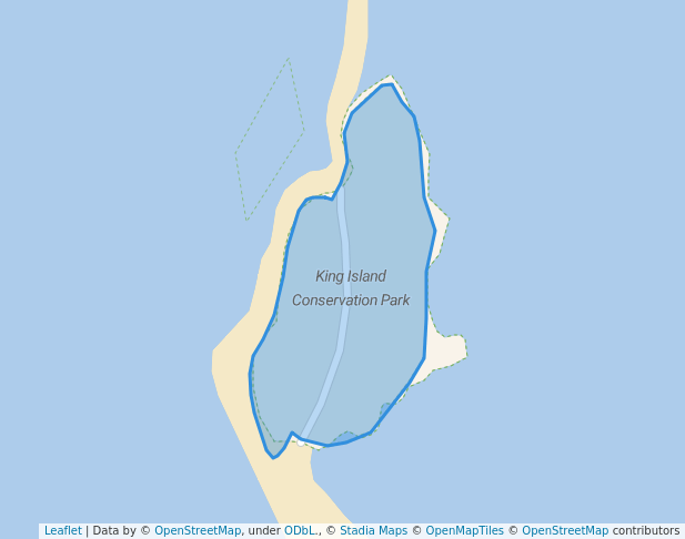walking in King Island Conservation Park map in Wellington Point
