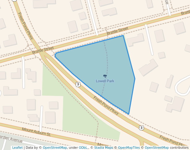 Lowell Park in Cambridge Map - Thumb 2403 