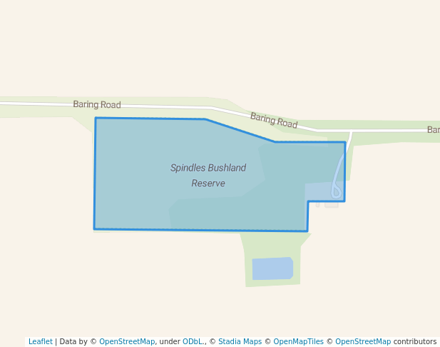 walking in Spindles Bushland Reserve map in Patchewollock