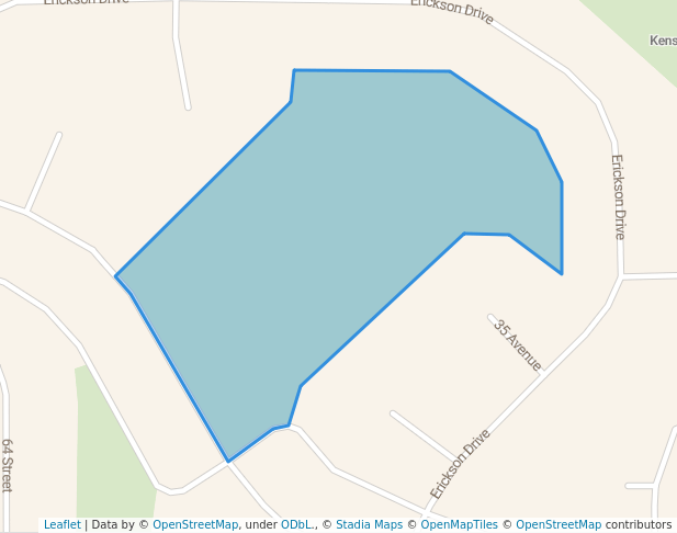 walking in Century Meadows Park map in Camrose