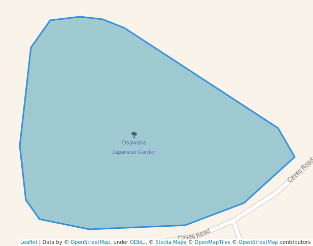 walking in Osawana Japanese Garden map in Apsley