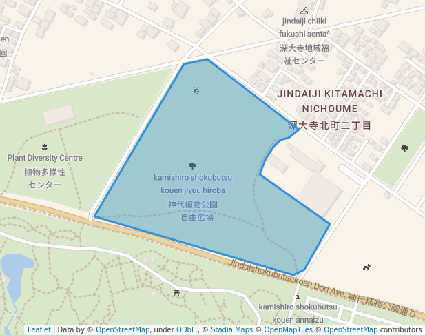 神代植物公園　自由広場