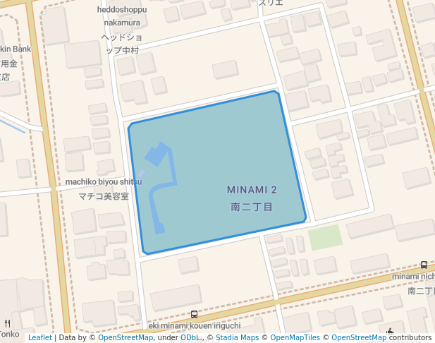 walking in Station South Park map in Kakegawa