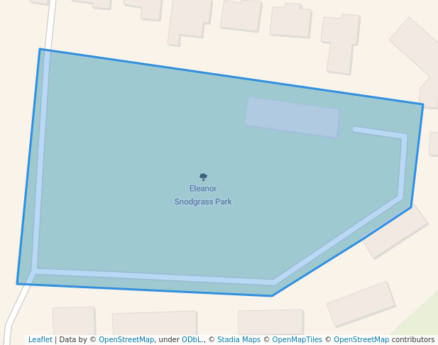 walking in Eleanor Snodgrass Park map in Currie