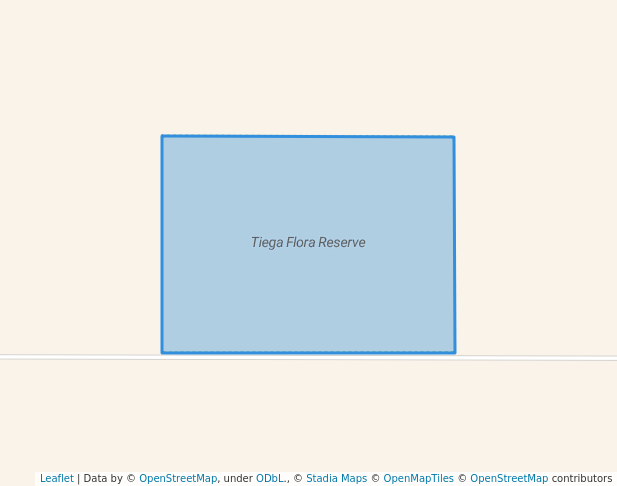 walking in Tiega Flora Reserve map in Ouyen