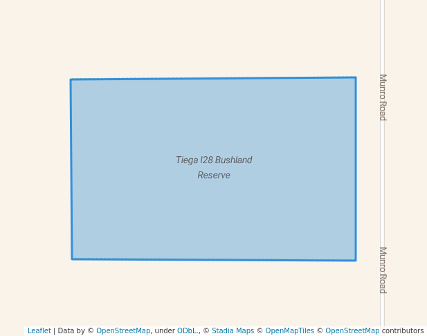 walking in Tiega I28 Bushland Reserve map in Ouyen