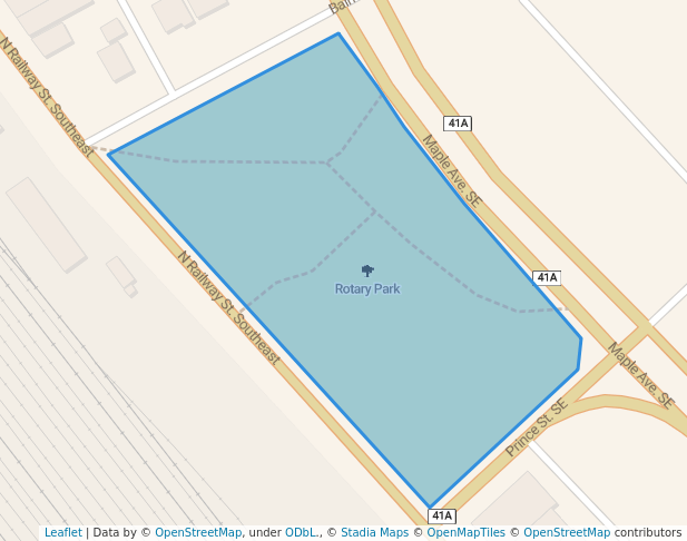 walking in Rotary Park map in Medicine Hat