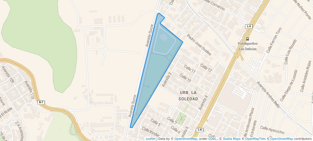 walking in Parque Las Ballenas map in Maracay