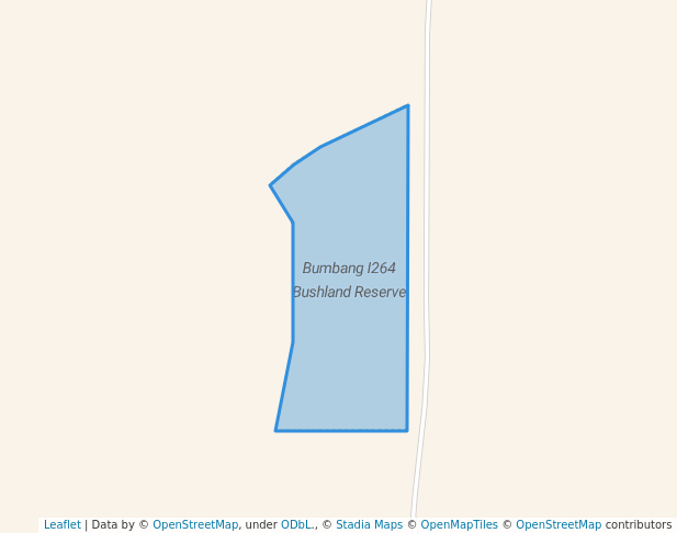 walking in Bumbang I264 Bushland Reserve map in Wemen