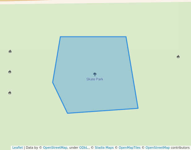 walking in Skate Park map in Sault Ste. Marie