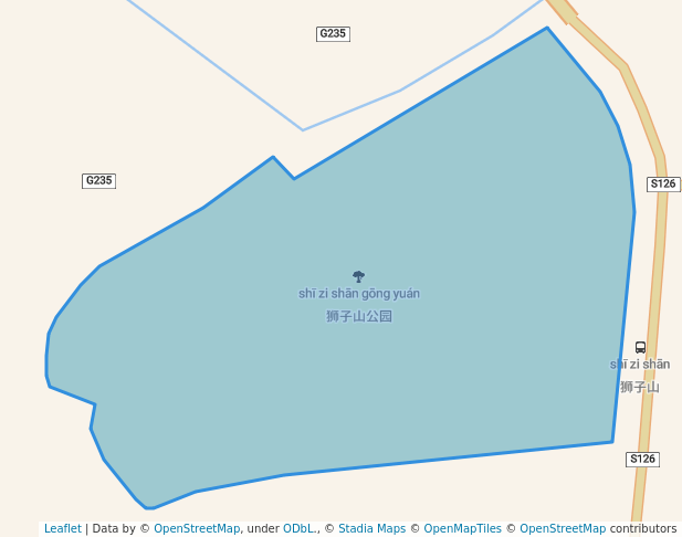 walking in 狮子山公园 map in Nan Jing Shi