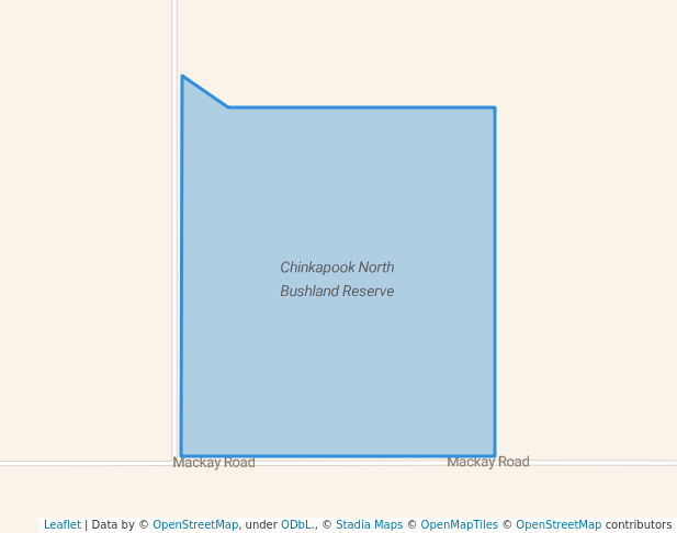 walking in Chinkapook North Bushland Reserve map in Bolton