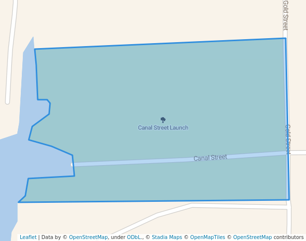 walking in Canal Street Launch map in Green Lake