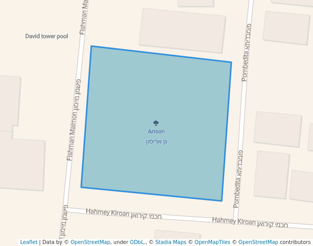 walking in Arison map in Tel Aviv-Yafo