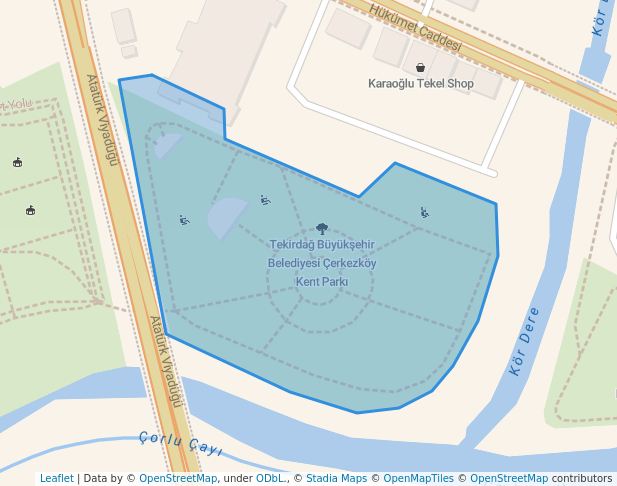 Tekirdağ Büyükşehir Belediyesi Çerkezköy Kent Parkı