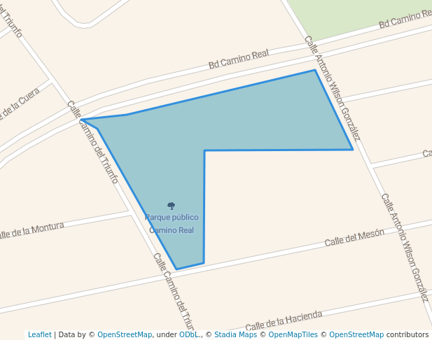 walking in Parque público Camino Real map in La Paz