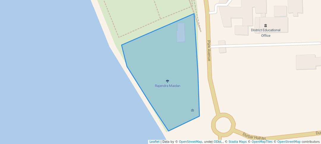 walking in Rajendra Maidan map in Ernakulam