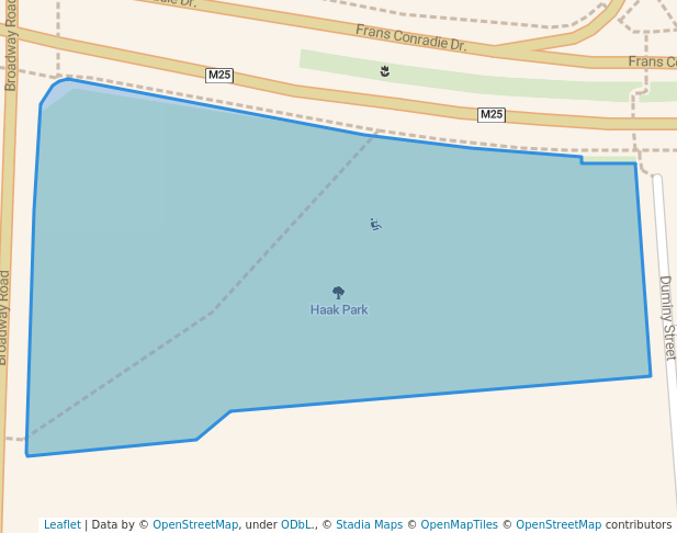 Haak Park in Cape Town | Map and Routes