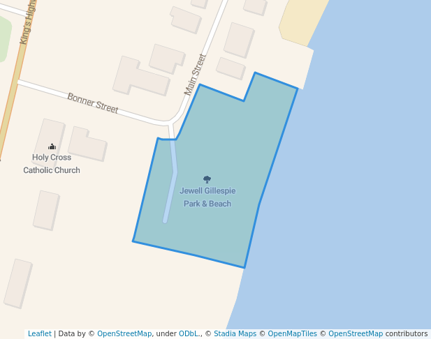 walking in Jewell Gillespie Park & Beach map in Beaver Island