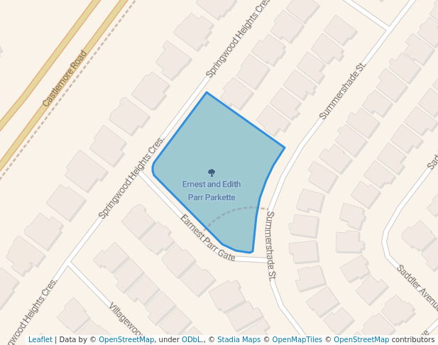 Ernest and Edith Parr Parkette