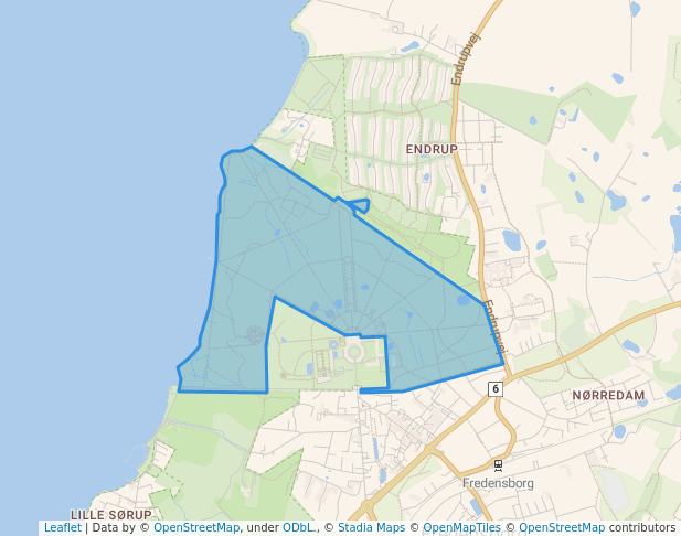 walking in Fredensborg Slotshave map in Fredensborg