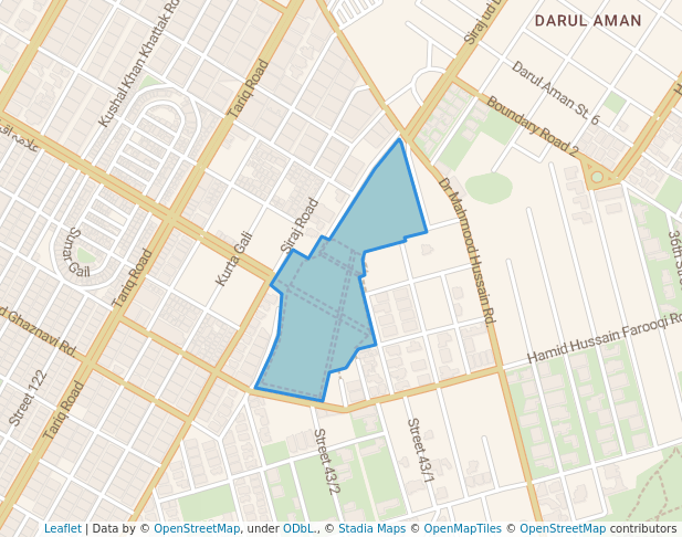 walking in Jheel Park map in Karachi