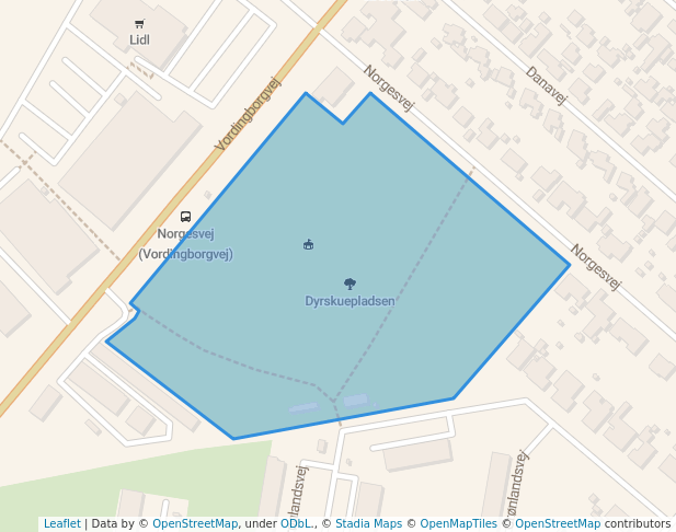 Dyrskuepladsen in Næstved | Map and Routes
