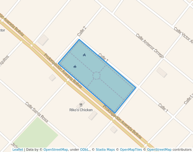 walking in Parque de la Juventud map in Víctor Larco Herrera