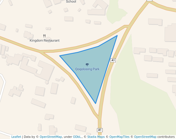 walking in Qoqolosing Park map in Hlotse