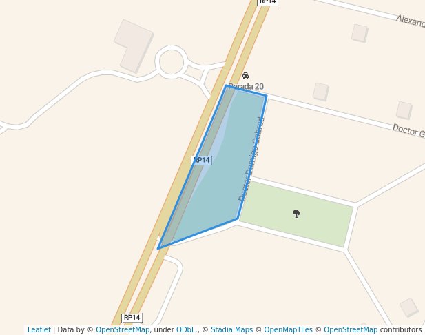 walking in Andrea Belén Castaña map in Villa Carlos Paz