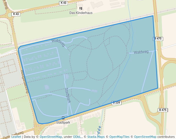 walking in Stadtpark map in Soest