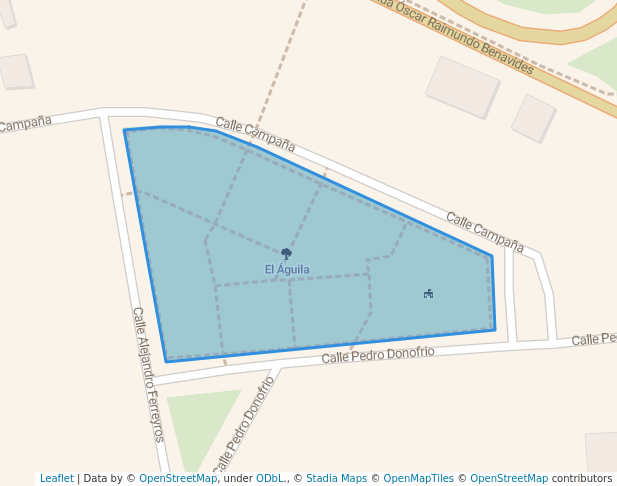 walking in El Águila map in Lima