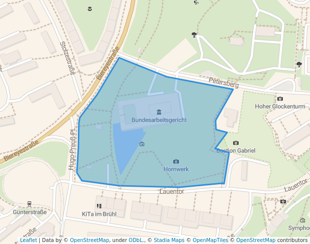 walking in Hugo-Preuß-Platz map in Erfurt