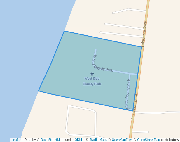 walking in West Side County Park map in Fennville