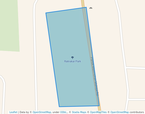 walking in Ratnakar Park map in Varanasi