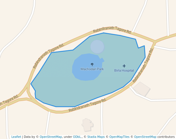 walking in Machodari Park map in Varanasi