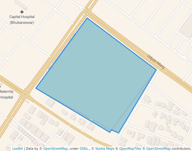 walking in Forest Park (Biju Patnaik Park) map in Bhubaneswar