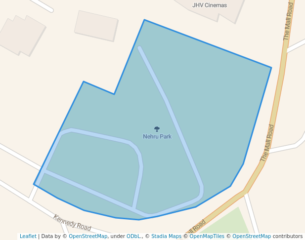 walking in Nehru Park map in Varanasi