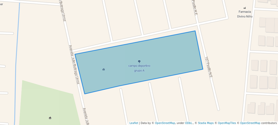 walking in campo deportivo grupo A map in Managua