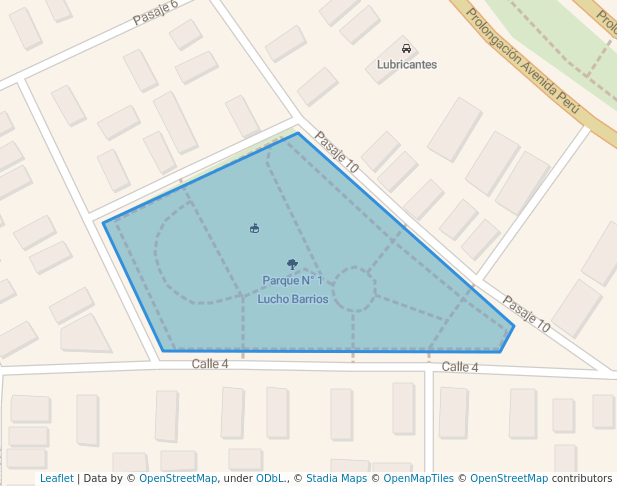 walking in Parque N° 1 Lucho Barrios map in Callao