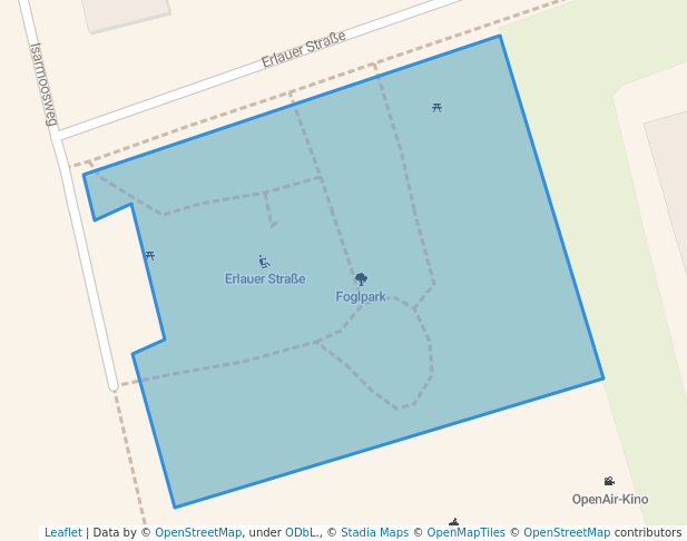 walking in Foglpark map in Dingolfing