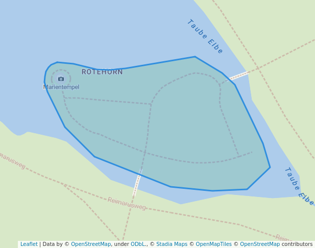 walking in Marieninsel map in Magdeburg