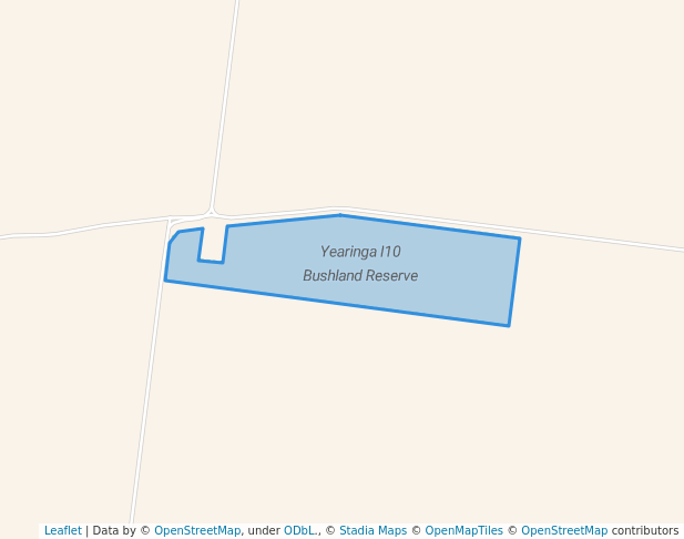 walking in Yearinga I10 Bushland Reserve map in Lillimur