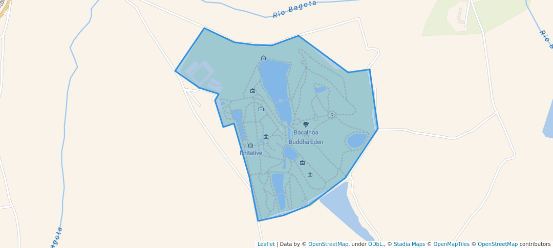 walking in Buddha-Eden Quinta dos Loridos map in Bombarral