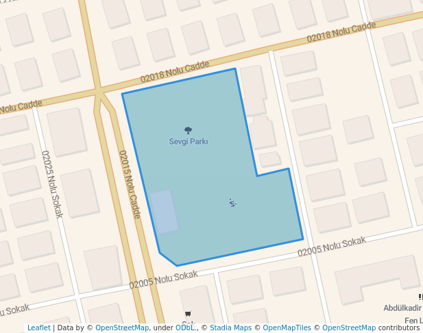 walking in Sevgi Parkı map in Gaziantep