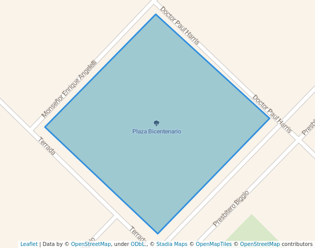 walking in Plaza Bicentenario map in Bahía Blanca