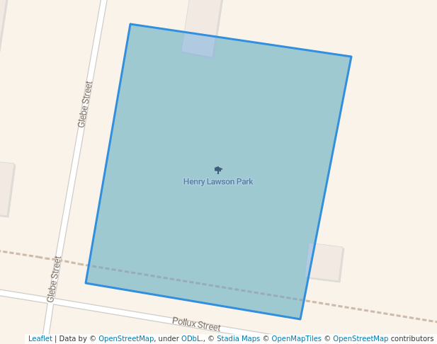 walking in Henry Lawson Park map in Yass