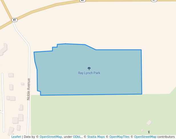 walking in Ray Lynch Park map in Dillon