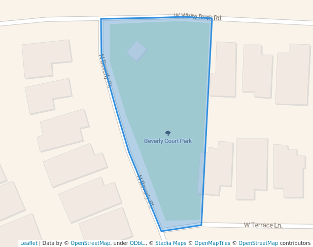 walking in Beverly Court Park map in Buckeye